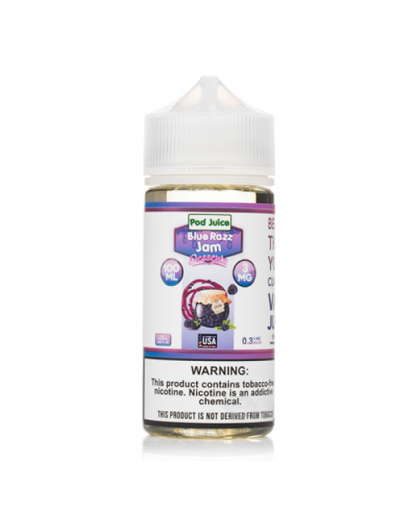 Pod Juice Blue Razz Jam E-juice 100ml