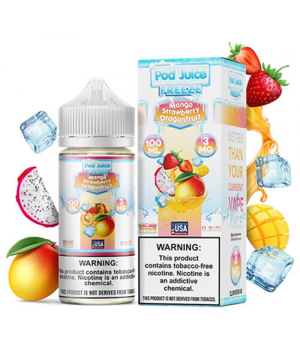 Pod Juice Mango Strawberry Dragonfruit Freeze E-juice 100ml