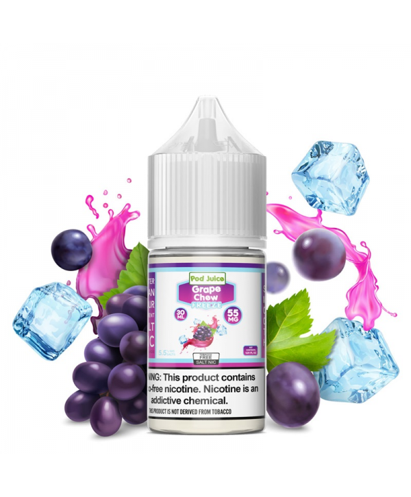 Pod Juice Salts Series Grape Chew Freeze Tobacco-Free E-juice 30ml