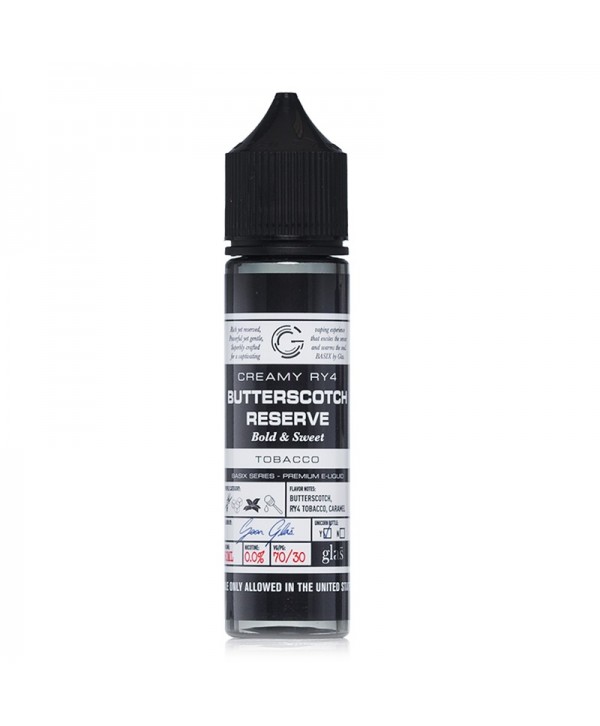 Glas Vapor Butterscotch Reserve - Basix Series E-juice 60ml