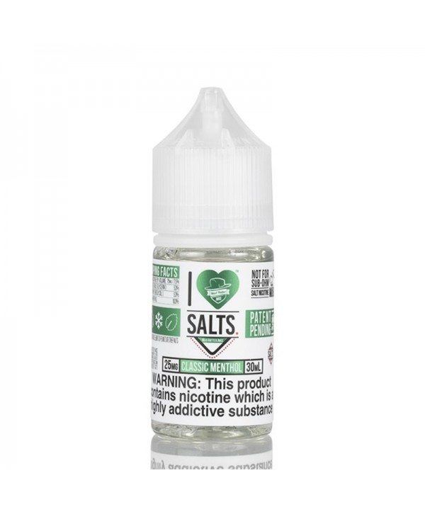 I Love Salts Classic Menthol E-juice 30ml