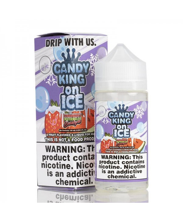 Candy King On ICE Strawberry Watermelon Bubblegum E-Juice 100ml