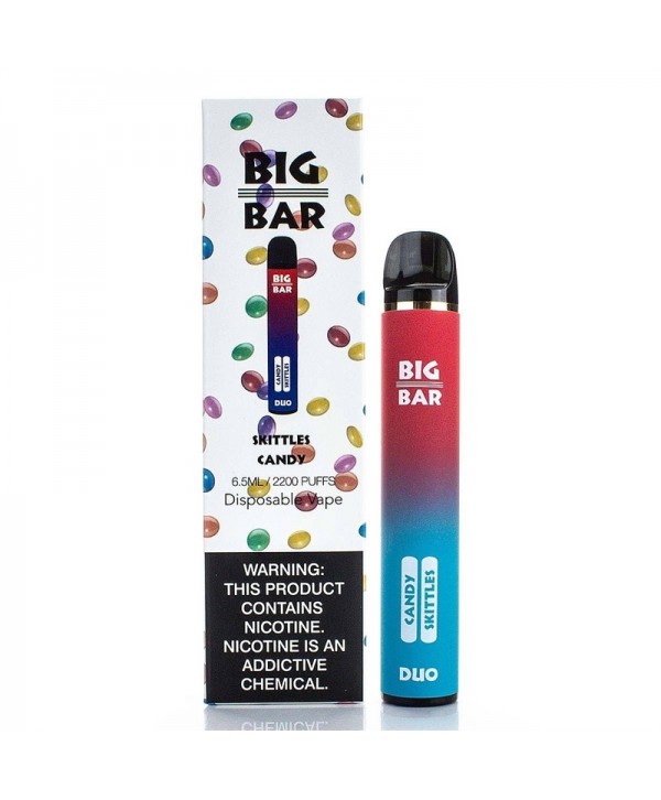 Big Bar Duo Disposable Vape Kit 2200 Puffs Dual Flavors