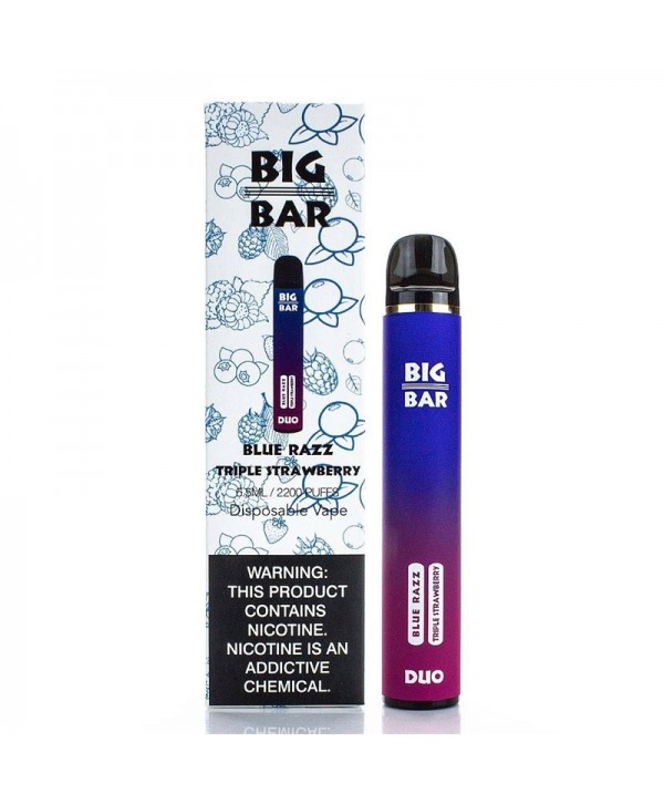 Big Bar Duo Disposable Vape Kit 2200 Puffs Dual Flavors