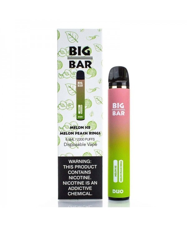 Big Bar Duo Disposable Vape Kit 2200 Puffs Dual Flavors