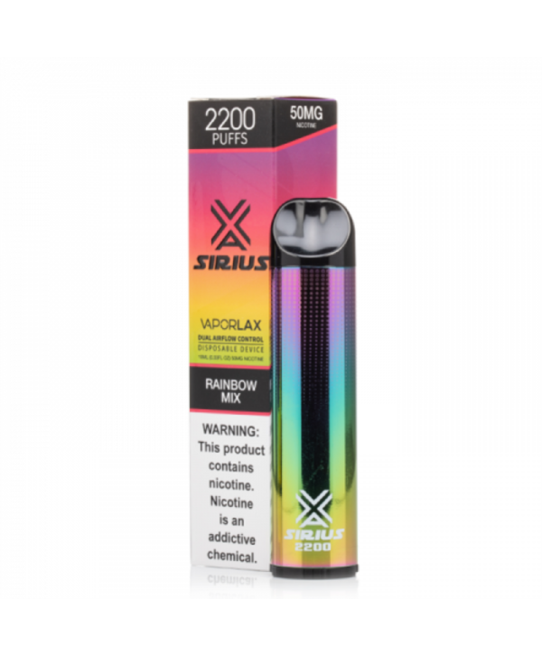 Vaporlax Sirius Disposable Kit 2200 Puffs 10ml