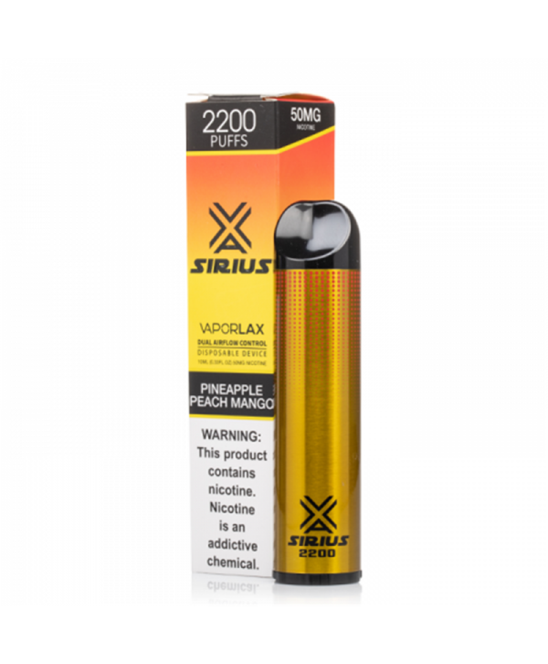 Vaporlax Sirius Disposable Kit 2200 Puffs 10ml