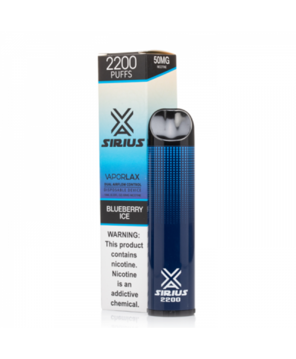 Vaporlax Sirius Disposable Kit 2200 Puffs 10ml