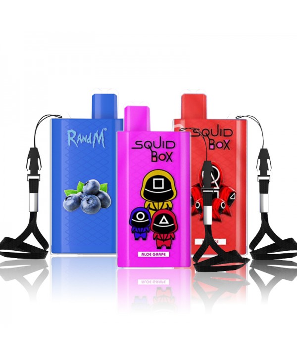 R and M Squid Box 5200 Puffs Rechargeable Disposable Kit 12ml