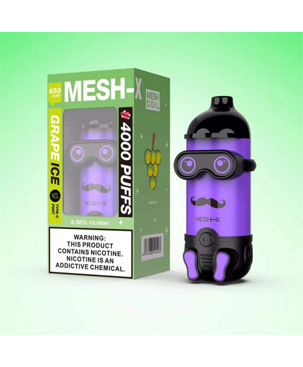 Meshking MESH-X 4000 Puffs Rechargeable Disposable Vape Kit 12ml