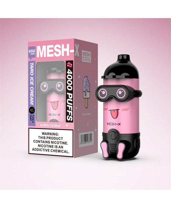 Meshking MESH-X 4000 Puffs Rechargeable Disposable Vape Kit 12ml