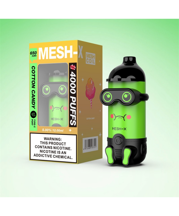 Meshking MESH-X 4000 Puffs Rechargeable Disposable Vape Kit 12ml