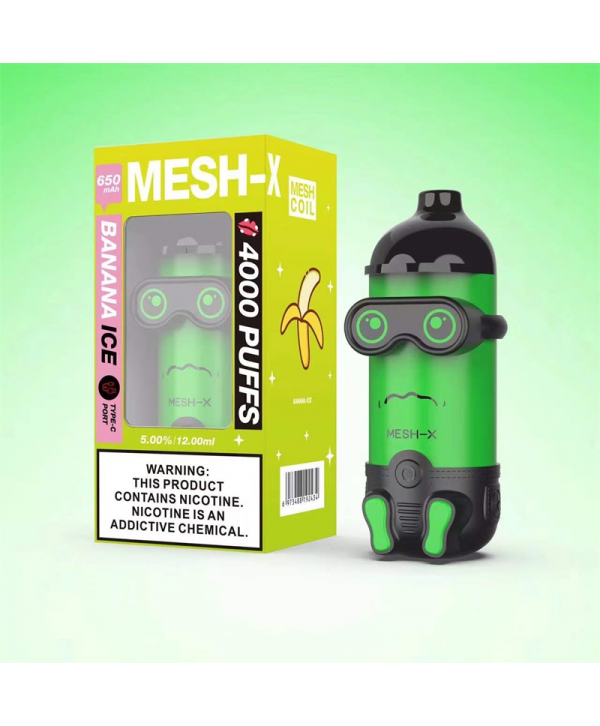 Meshking MESH-X 4000 Puffs Rechargeable Disposable Vape Kit 12ml