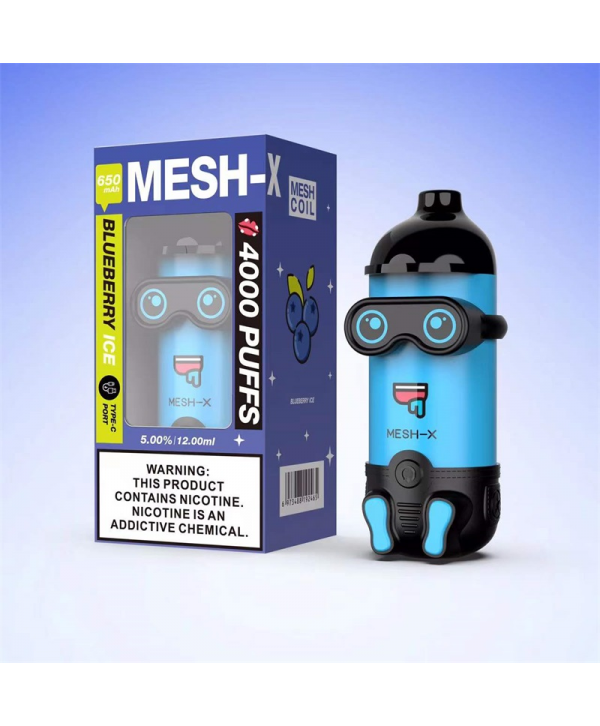 Meshking MESH-X 4000 Puffs Rechargeable Disposable Vape Kit 12ml