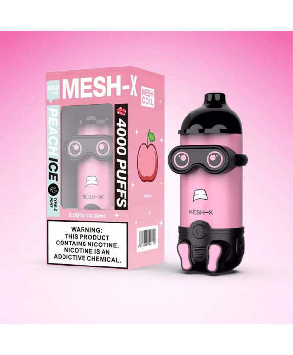 Meshking MESH-X 4000 Puffs Rechargeable Disposable Vape Kit 12ml