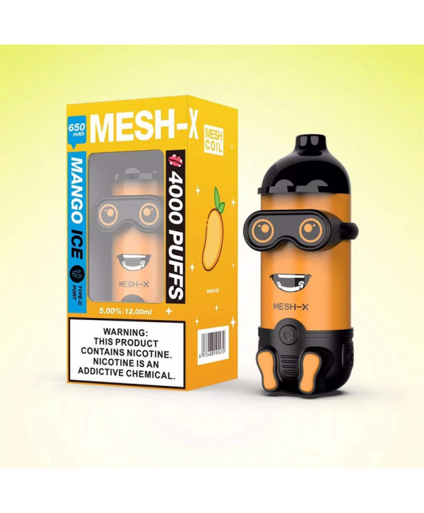 Meshking MESH-X 4000 Puffs Rechargeable Disposable Vape Kit 12ml