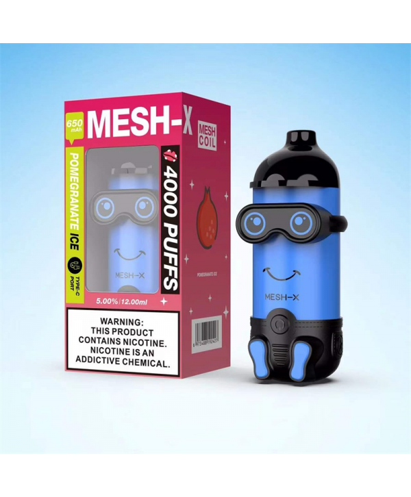 Meshking MESH-X 4000 Puffs Rechargeable Disposable Vape Kit 12ml