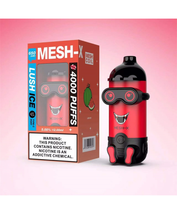 Meshking MESH-X 4000 Puffs Rechargeable Disposable Vape Kit 12ml