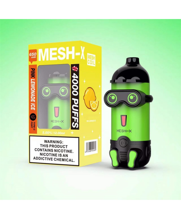 Meshking MESH-X 4000 Puffs Rechargeable Disposable Vape Kit 12ml