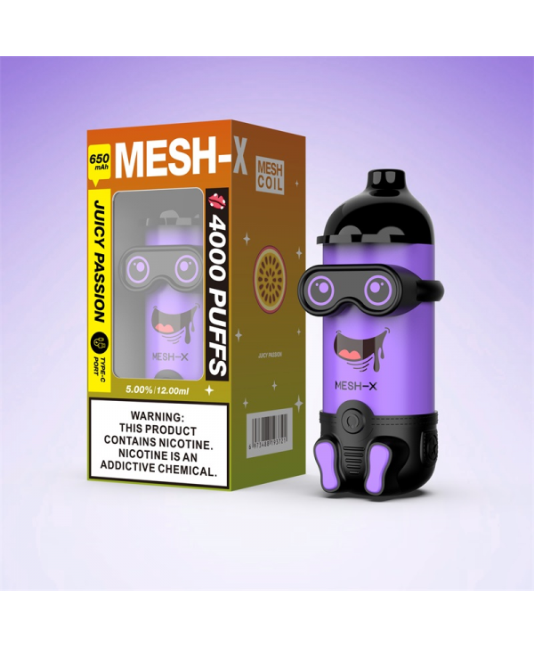 Meshking MESH-X 4000 Puffs Rechargeable Disposable Vape Kit 12ml