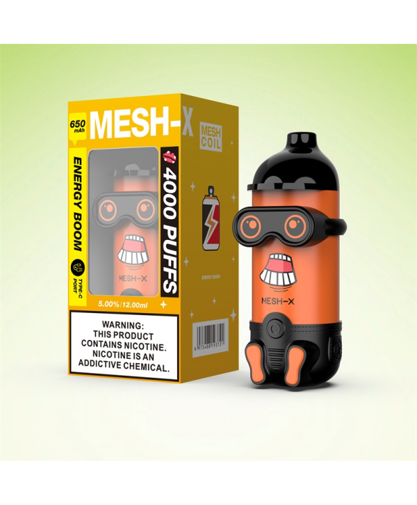 Meshking MESH-X 4000 Puffs Rechargeable Disposable Vape Kit 12ml