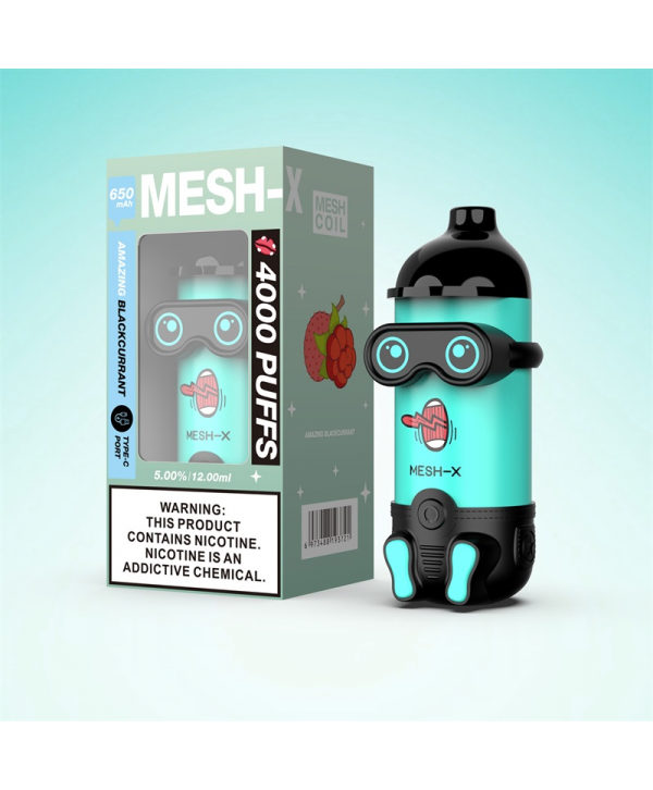 Meshking MESH-X 4000 Puffs Rechargeable Disposable Vape Kit 12ml