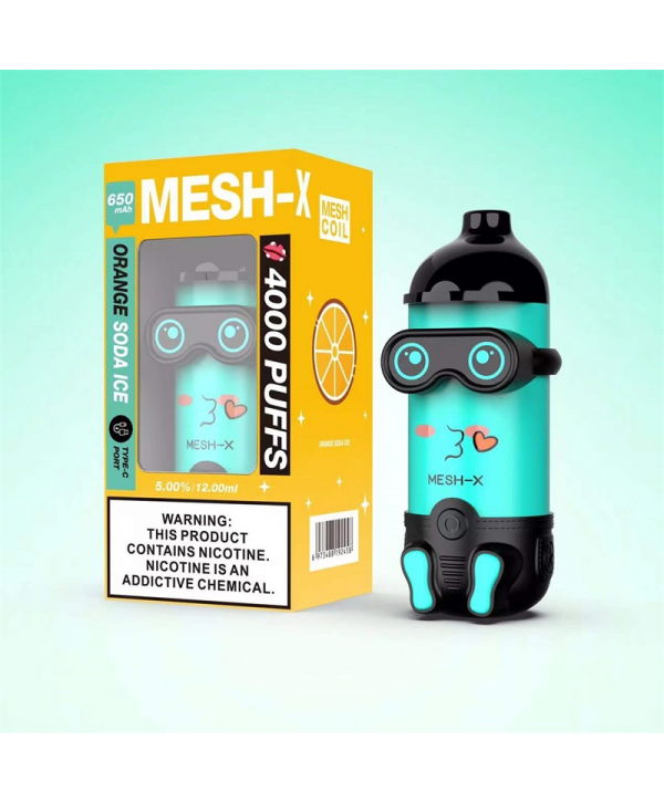 Meshking MESH-X 4000 Puffs Rechargeable Disposable Vape Kit 12ml