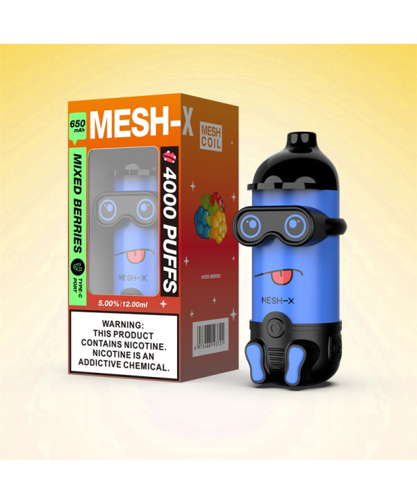 Meshking MESH-X 4000 Puffs Rechargeable Disposable Vape Kit 12ml