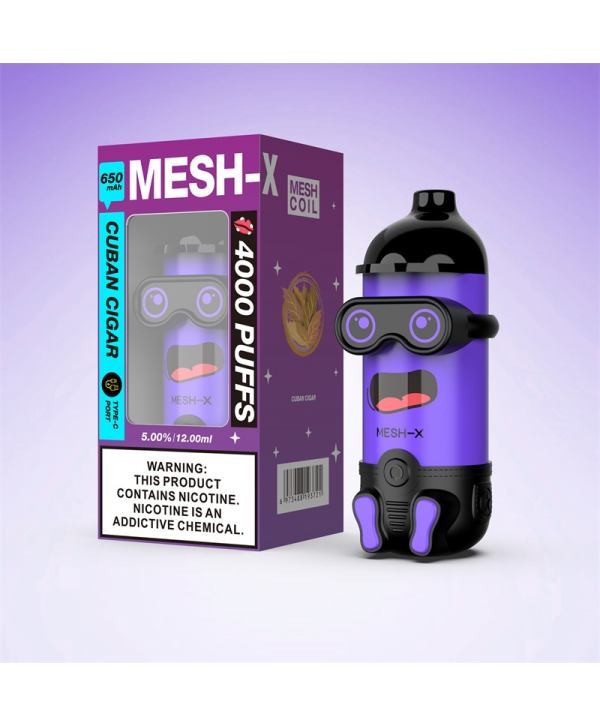 Meshking MESH-X 4000 Puffs Rechargeable Disposable Vape Kit 12ml