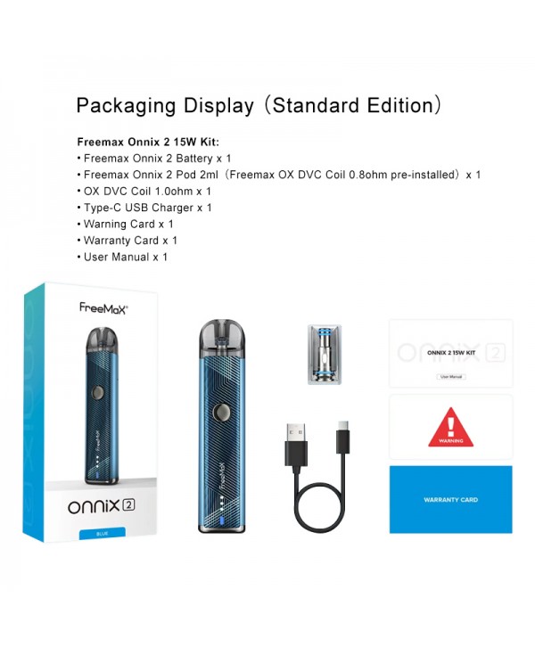 Freemax Onnix 2 15W Pod System Kit 900mAh