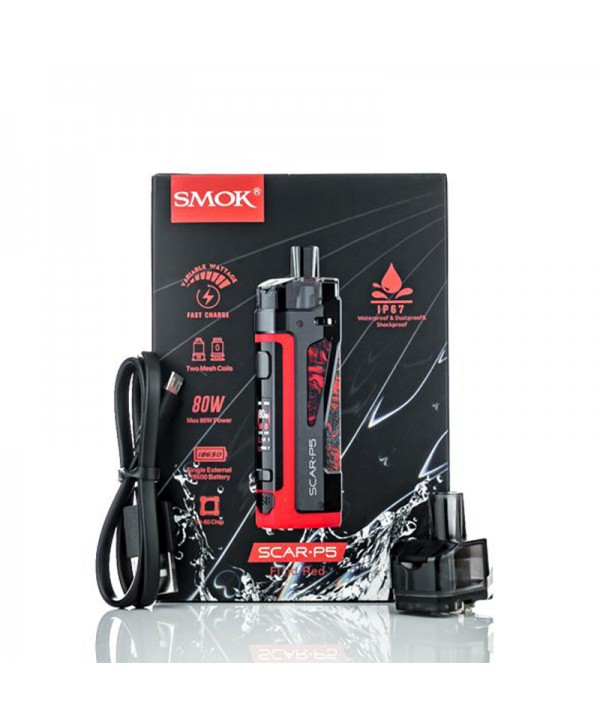 SMOK Scar P5 Pod Mod Kit 80W External 18650 Battery
