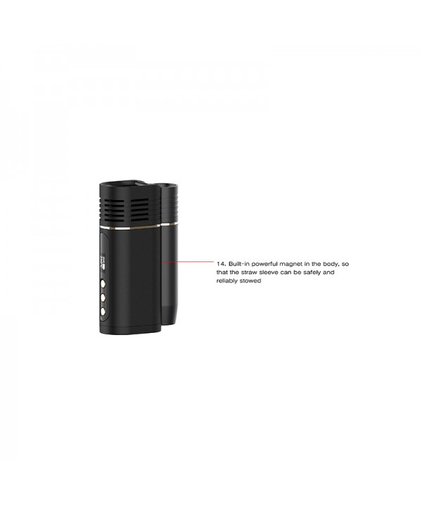 Kingtons BLK Rotary Dry Leaf Vaporizer 1800mAh