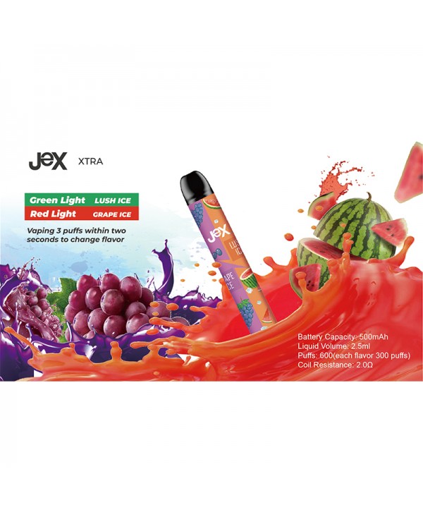 JeX XTRA Disposable Vape Device Dual Flavor 600 Puffs 500mAh<span class=