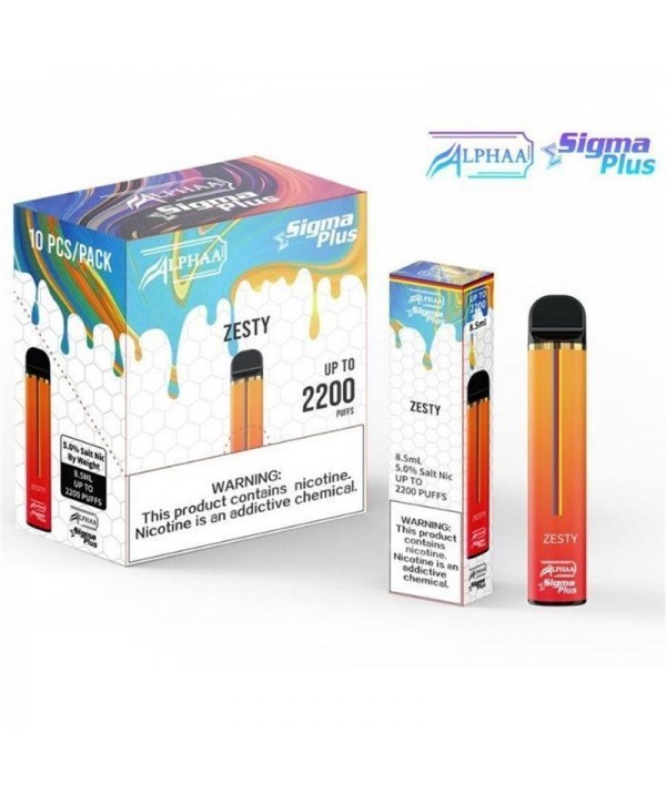 Alphaa Sigma Plus Disposable Vape Kit 2200 Puffs 8.5ml