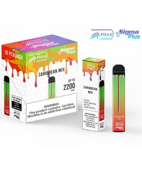 Alphaa Sigma Plus Disposable Vape Kit 2200 Puffs 8.5ml