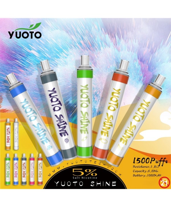 Yuoto Shine Disposable Vape Kit 1500 Puffs 1000mAh