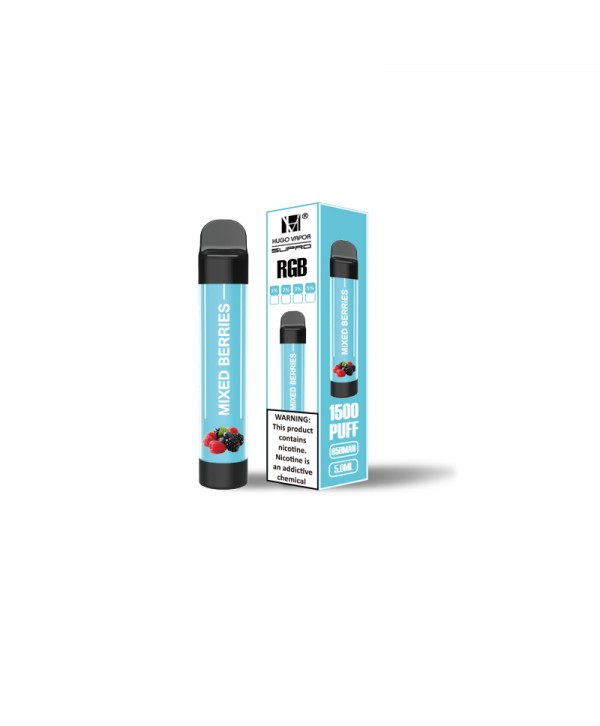 Hugo Vapor Supro RGB Flash Disposable Vape Kit 1500 Puffs 850mAh