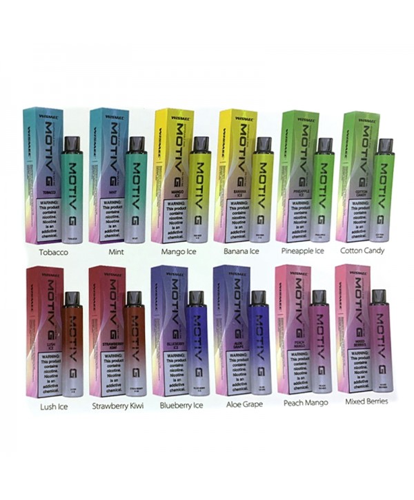 Wismec Motiv G Disposable Pod Kit 2500 Puffs 400mAh Rechargable with Flash Light