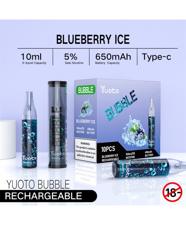 Yuoto Bubble Disposable Vape Kit 4000 Puffs 10ml 650mAh