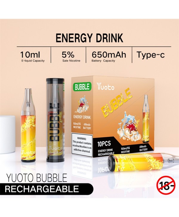 Yuoto Bubble Disposable Vape Kit 4000 Puffs 10ml 650mAh