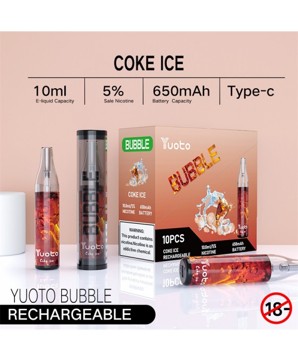 Yuoto Bubble Disposable Vape Kit 4000 Puffs 10ml 650mAh